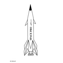 Dibujo para colorear: Rocket (Transporte) #140162 - Dibujos para Colorear e Imprimir Gratis