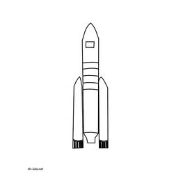 Dibujo para colorear: Rocket (Transporte) #140231 - Dibujos para Colorear e Imprimir Gratis