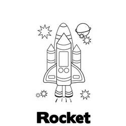 Dibujo para colorear: Rocket (Transporte) #140244 - Dibujos para Colorear e Imprimir Gratis
