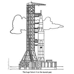 Dibujo para colorear: Rocket (Transporte) #140251 - Dibujos para Colorear e Imprimir Gratis