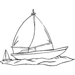 Dibujo para colorear: Sailboat (Transporte) #143557 - Dibujos para Colorear e Imprimir Gratis
