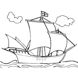 Dibujo para colorear: Sailboat (Transporte) #143558 - Dibujos para Colorear e Imprimir Gratis