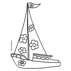 Dibujo para colorear: Sailboat (Transporte) #143561 - Dibujos para Colorear e Imprimir Gratis