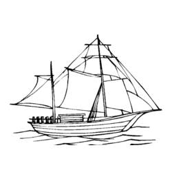 Dibujo para colorear: Sailboat (Transporte) #143570 - Dibujos para Colorear e Imprimir Gratis