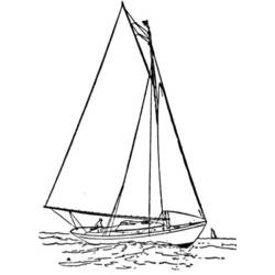 Dibujo para colorear: Sailboat (Transporte) #143572 - Dibujos para Colorear e Imprimir Gratis