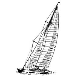 Dibujo para colorear: Sailboat (Transporte) #143573 - Dibujos para Colorear e Imprimir Gratis