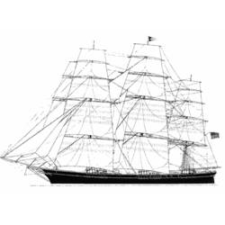 Dibujo para colorear: Sailboat (Transporte) #143575 - Dibujos para Colorear e Imprimir Gratis