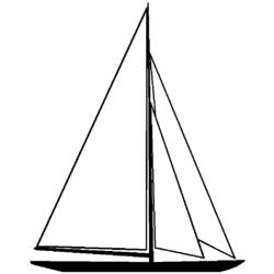 Dibujo para colorear: Sailboat (Transporte) #143576 - Dibujos para Colorear e Imprimir Gratis