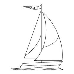 Dibujo para colorear: Sailboat (Transporte) #143578 - Dibujos para Colorear e Imprimir Gratis