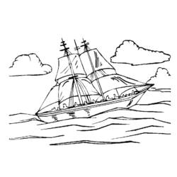 Dibujo para colorear: Sailboat (Transporte) #143580 - Dibujos para Colorear e Imprimir Gratis