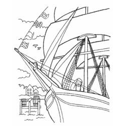 Dibujo para colorear: Sailboat (Transporte) #143582 - Dibujos para Colorear e Imprimir Gratis