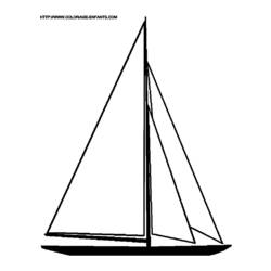 Dibujo para colorear: Sailboat (Transporte) #143586 - Dibujos para Colorear e Imprimir Gratis