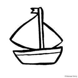 Dibujo para colorear: Sailboat (Transporte) #143589 - Dibujos para Colorear e Imprimir Gratis