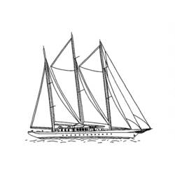 Dibujo para colorear: Sailboat (Transporte) #143591 - Dibujos para Colorear e Imprimir Gratis