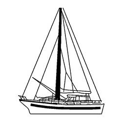 Dibujo para colorear: Sailboat (Transporte) #143592 - Dibujos para Colorear e Imprimir Gratis