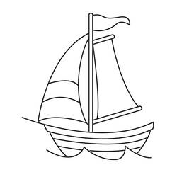 Dibujo para colorear: Sailboat (Transporte) #143597 - Dibujos para Colorear e Imprimir Gratis