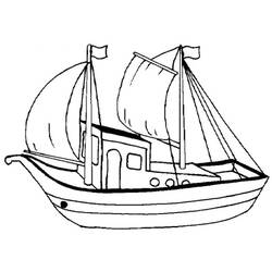Dibujo para colorear: Sailboat (Transporte) #143599 - Dibujos para Colorear e Imprimir Gratis