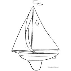 Dibujo para colorear: Sailboat (Transporte) #143604 - Dibujos para Colorear e Imprimir Gratis