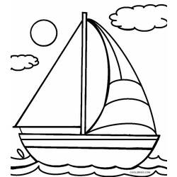 Dibujo para colorear: Sailboat (Transporte) #143609 - Dibujos para Colorear e Imprimir Gratis