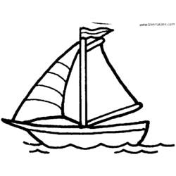 Dibujo para colorear: Sailboat (Transporte) #143641 - Dibujos para Colorear e Imprimir Gratis