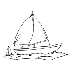 Dibujo para colorear: Sailboat (Transporte) #143644 - Dibujos para Colorear e Imprimir Gratis