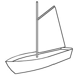 Dibujo para colorear: Sailboat (Transporte) #143651 - Dibujos para Colorear e Imprimir Gratis