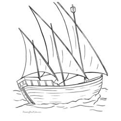 Dibujo para colorear: Sailboat (Transporte) #143735 - Dibujos para Colorear e Imprimir Gratis