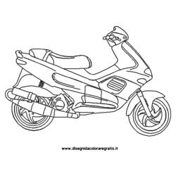 Dibujo para colorear: Scooter (Transporte) #139553 - Dibujos para Colorear e Imprimir Gratis