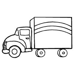 Dibujo para colorear: Semi-trailer (Transporte) #146742 - Dibujos para Colorear e Imprimir Gratis