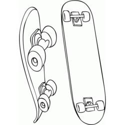 Dibujo para colorear: Skateboard (Transporte) #139291 - Dibujos para Colorear e Imprimir Gratis