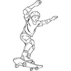 Dibujo para colorear: Skateboard (Transporte) #139296 - Dibujos para Colorear e Imprimir Gratis