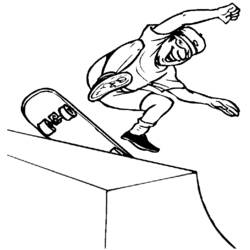 Dibujo para colorear: Skateboard (Transporte) #139297 - Dibujos para Colorear e Imprimir Gratis