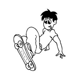 Dibujo para colorear: Skateboard (Transporte) #139306 - Dibujos para Colorear e Imprimir Gratis