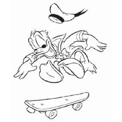 Dibujo para colorear: Skateboard (Transporte) #139313 - Dibujos para Colorear e Imprimir Gratis