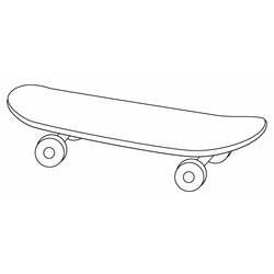 Dibujo para colorear: Skateboard (Transporte) #139315 - Dibujos para Colorear e Imprimir Gratis