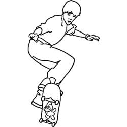 Dibujo para colorear: Skateboard (Transporte) #139323 - Dibujos para Colorear e Imprimir Gratis