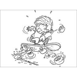 Dibujo para colorear: Skateboard (Transporte) #139332 - Dibujos para Colorear e Imprimir Gratis