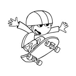 Dibujo para colorear: Skateboard (Transporte) #139356 - Dibujos para Colorear e Imprimir Gratis