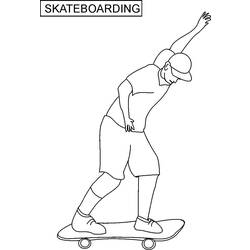 Dibujo para colorear: Skateboard (Transporte) #139371 - Dibujos para Colorear e Imprimir Gratis