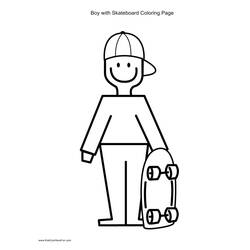 Dibujo para colorear: Skateboard (Transporte) #139373 - Dibujos para Colorear e Imprimir Gratis
