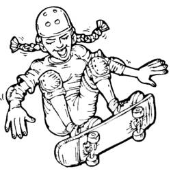 Dibujo para colorear: Skateboard (Transporte) #139394 - Dibujos para Colorear e Imprimir Gratis