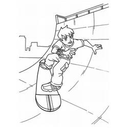 Dibujo para colorear: Skateboard (Transporte) #139447 - Dibujos para Colorear e Imprimir Gratis