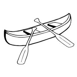 Dibujos para colorear: Small boat / Canoe - Dibujos para Colorear e Imprimir Gratis