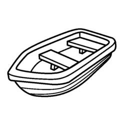 Dibujo para colorear: Small boat / Canoe (Transporte) #142239 - Dibujos para Colorear e Imprimir Gratis