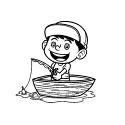 Dibujo para colorear: Small boat / Canoe (Transporte) #142242 - Dibujos para Colorear e Imprimir Gratis