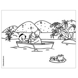 Dibujo para colorear: Small boat / Canoe (Transporte) #142317 - Dibujos para Colorear e Imprimir Gratis
