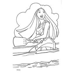 Dibujo para colorear: Small boat / Canoe (Transporte) #142324 - Dibujos para Colorear e Imprimir Gratis