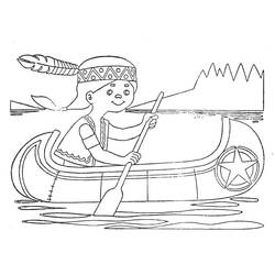 Dibujo para colorear: Small boat / Canoe (Transporte) #142336 - Dibujos para Colorear e Imprimir Gratis