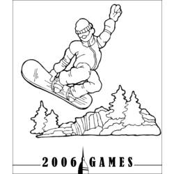 Dibujo para colorear: Snowboard (Transporte) #143799 - Dibujos para Colorear e Imprimir Gratis