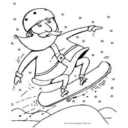 Dibujo para colorear: Snowboard (Transporte) #143832 - Dibujos para Colorear e Imprimir Gratis